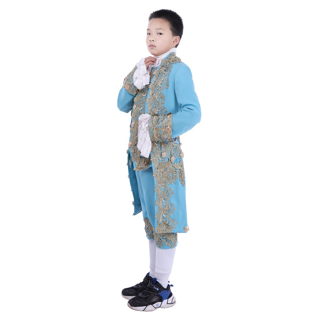 Traje Colonial do Século 18 para Meninos - Casaco Rococo Washington - Estrela Cosplay