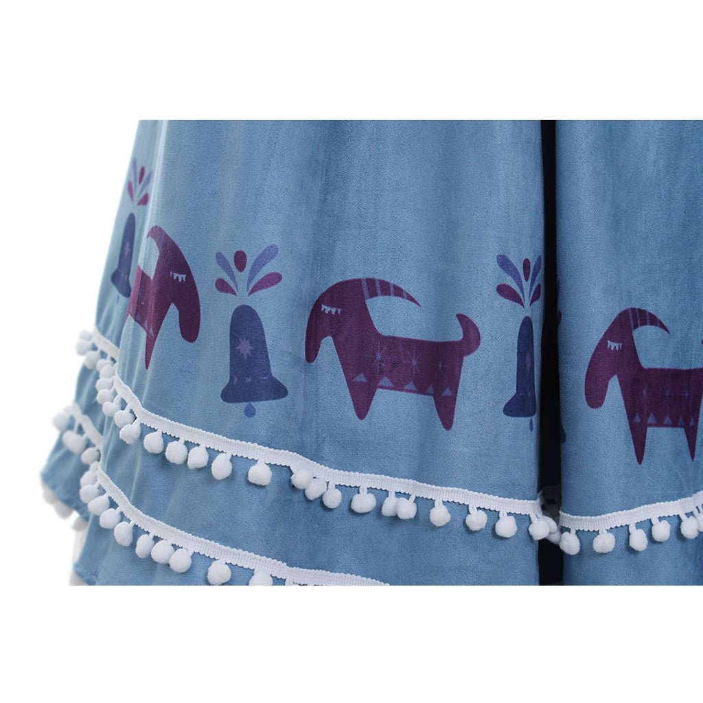 Fantasia de Cosplay Anna Princesa | Conjunto de Camisa, Saia e Casaco para Adultos em Eventos Disney e Halloween - Estrela Cosplay