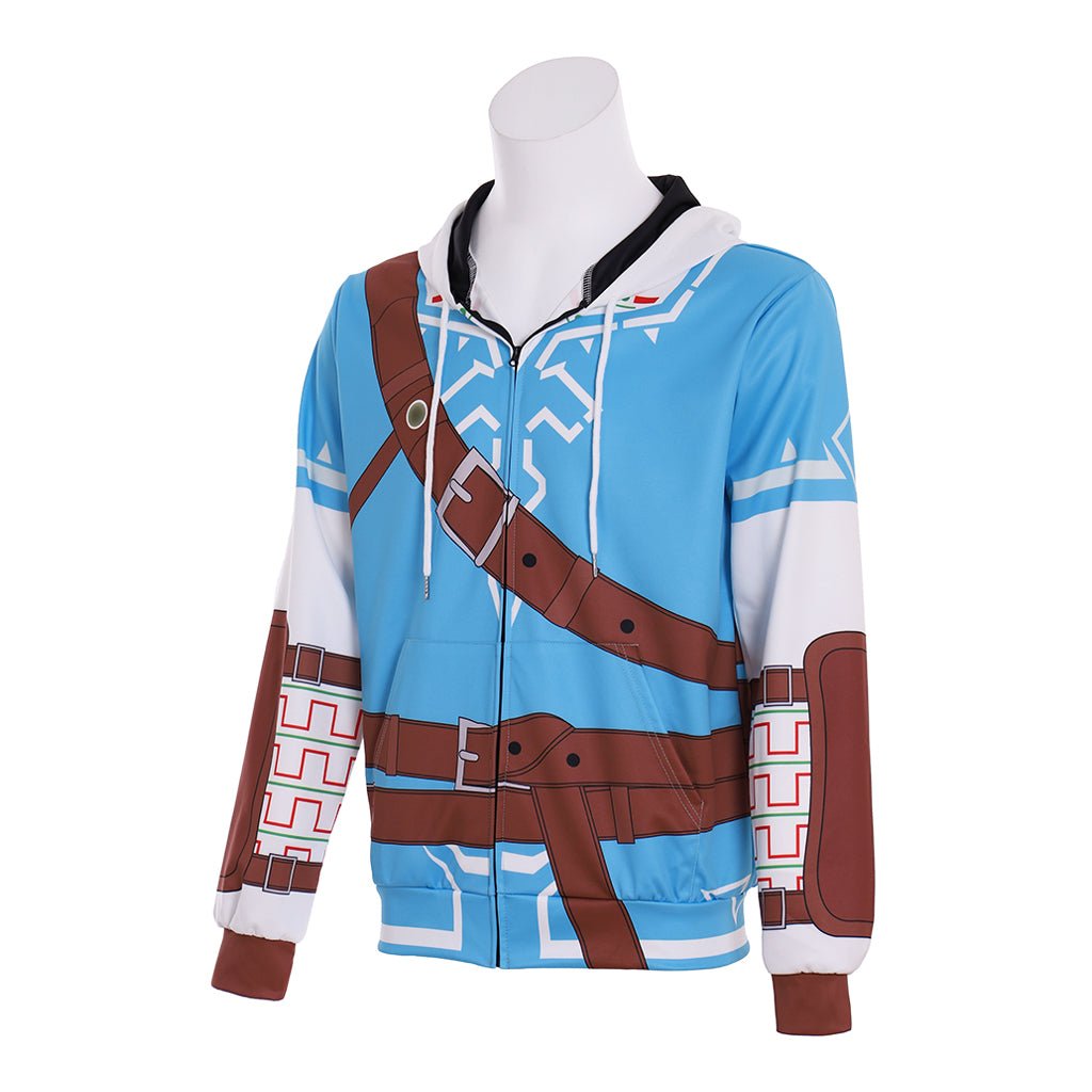 Jaqueta de Zelda Link com Zip-Up - Para Fãs de Cosplay de Anime - Estrela Cosplay