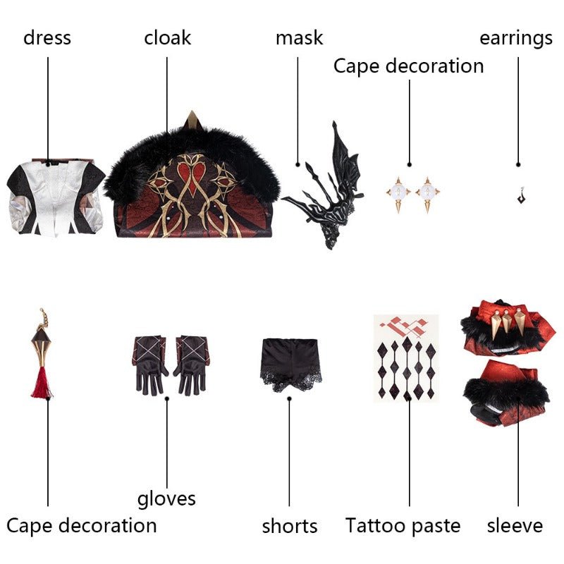 Fantasia Cosplay Genshin Impact Keqing Ganyu Ayaka Qiqi Shenhe para Halloween - Estrela Cosplay