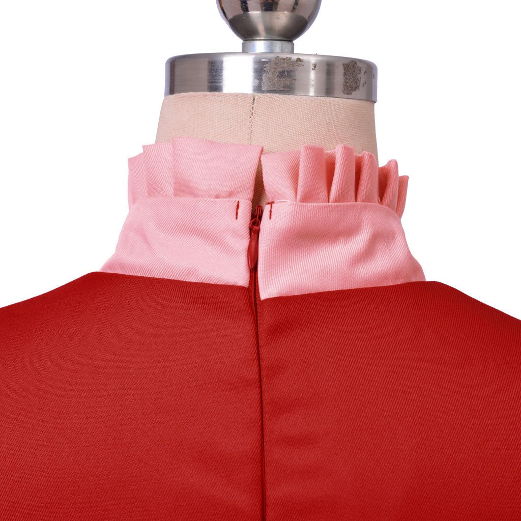 Fantasia Lady Tremaine Cosplay | Vestido Vermelho Rainha para Mulheres | Traje Adulto para Halloween e Eventos Disney - Estrela Cosplay