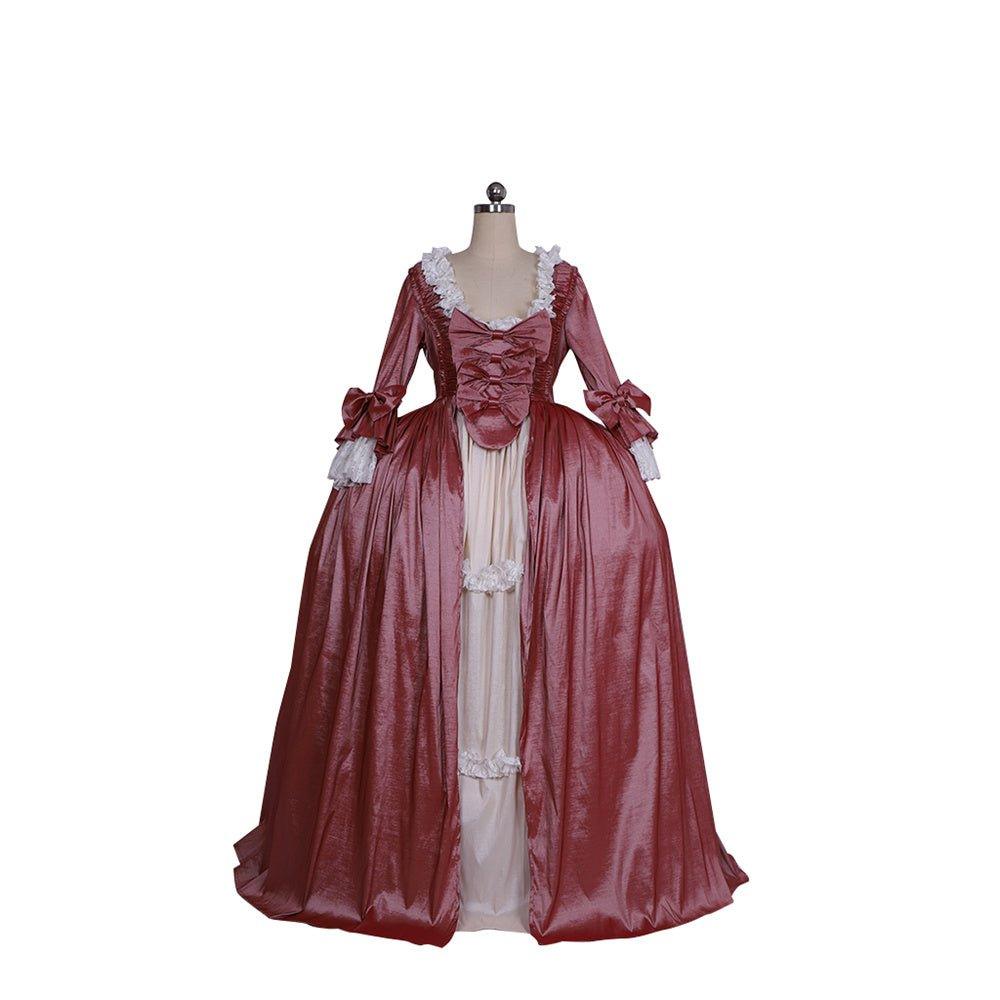 Vestido Rococó Marie Antoinette Século 18 - Cores Camaleão com Laços Ousados - Estrela Cosplay