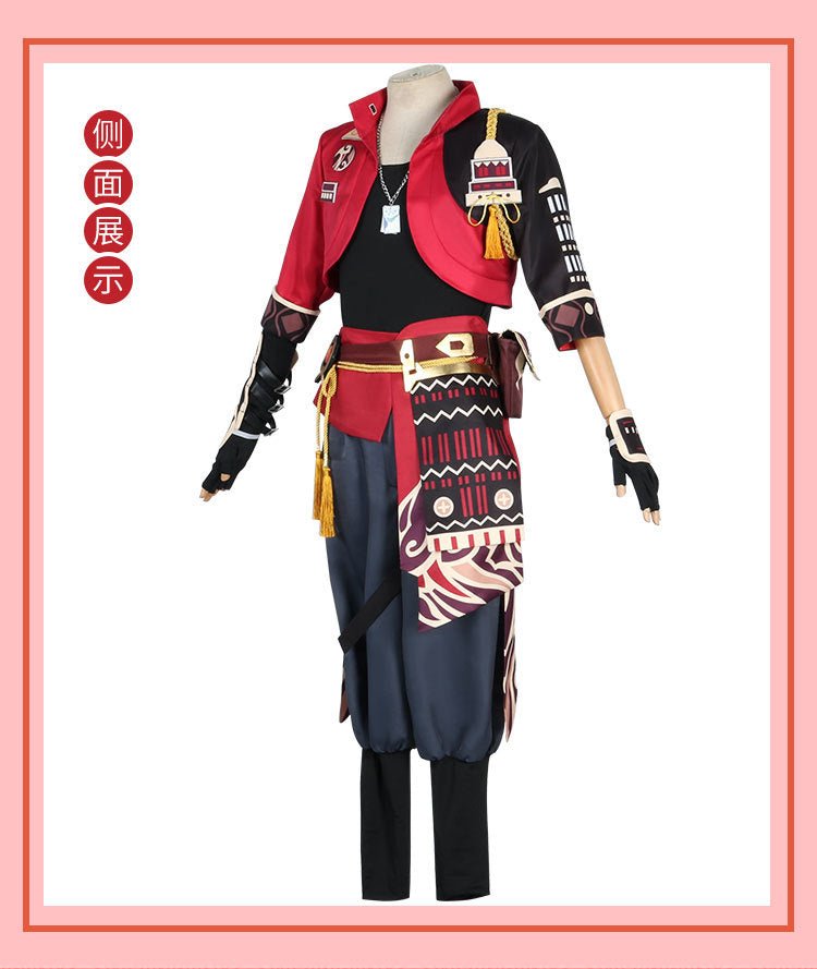 Fantasia Thoma Genshin Impact – Conjunto Completo Traje 5 Estrelas Inazuma para Homens - Estrela Cosplay