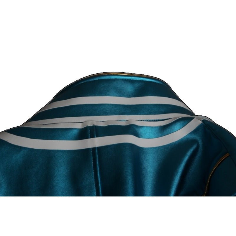 Fantasia de Vergil de Devil May Cry 3 - Casaco Trench em Couro para Cosplay e Halloween - Estrela Cosplay