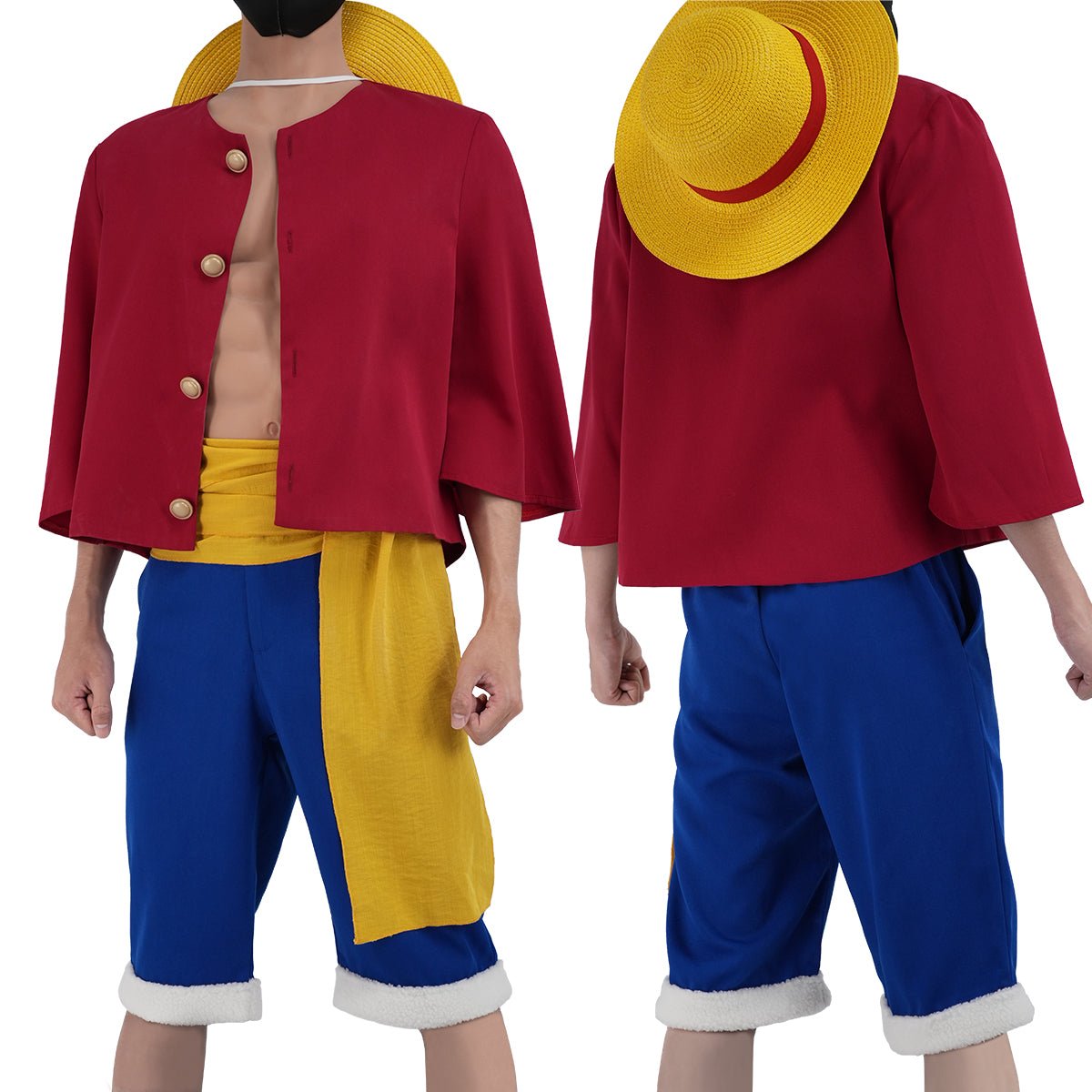 Fantasia de Monkey D. Luffy - Traje Premium de One Piece - Estrela Cosplay