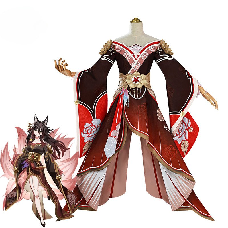 Fantasia Cosplay Honkai Star Rail Fugue Tingyun Traje Antigo Design Rabos de Raposa Mulher - Estrela Cosplay