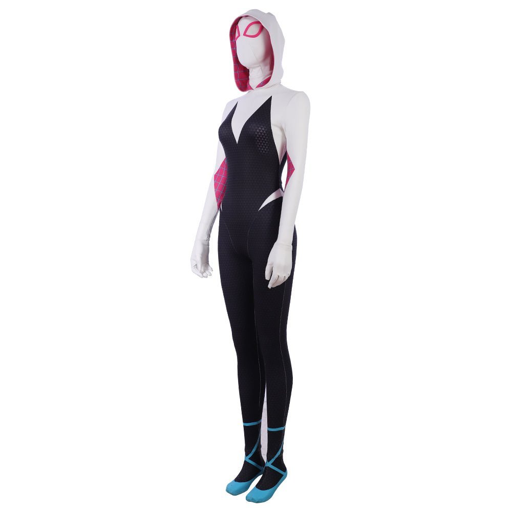 Traje de Cosplay Spider-Gwen / Ghost-Spider de Spider-Man: Into the Spider-Verse - Estrela Cosplay