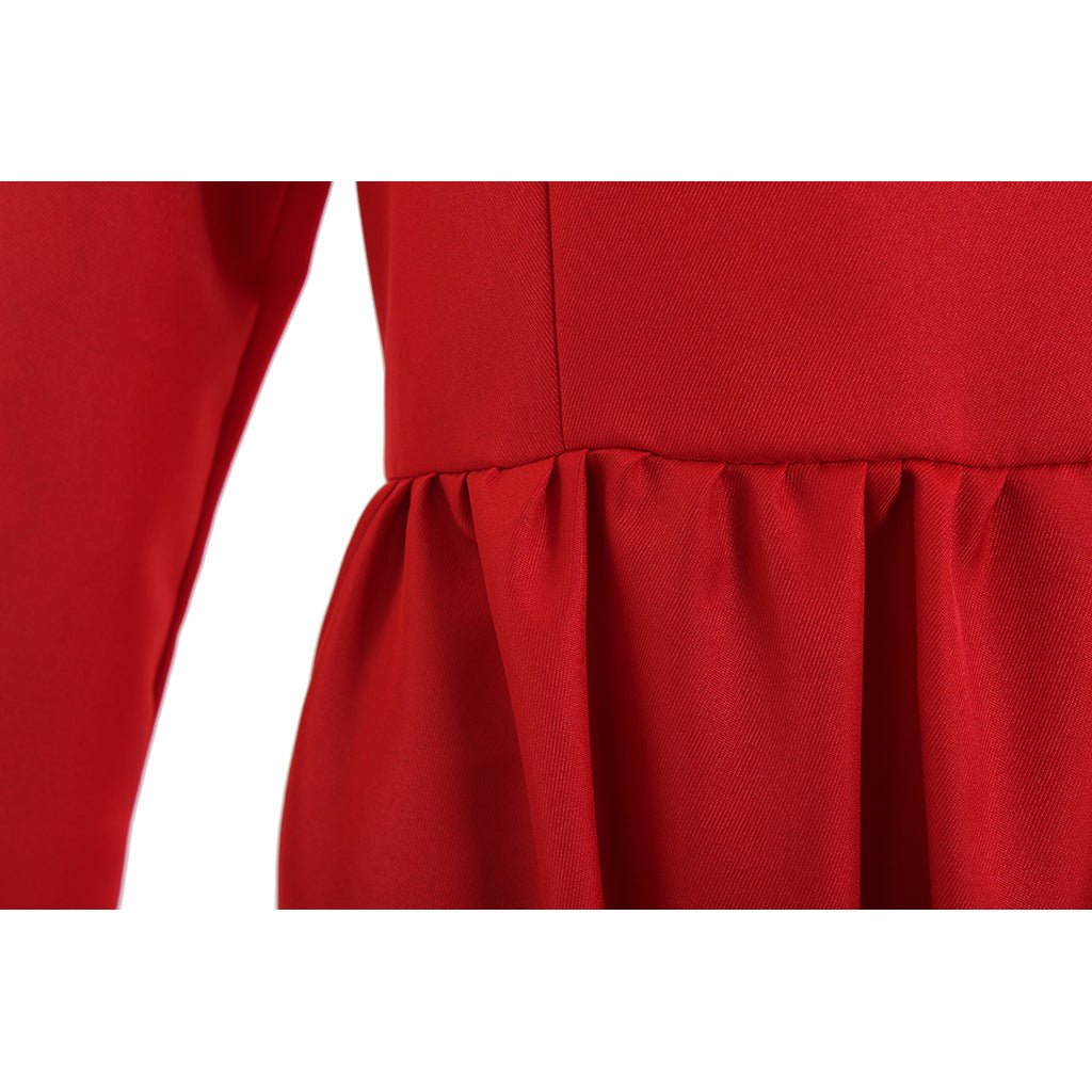 Fantasia de The Handmaid’s Tale – Manto Vermelho e Vestido de Offred com Chapéu Branco e Bolsa para Mulheres - Estrela Cosplay