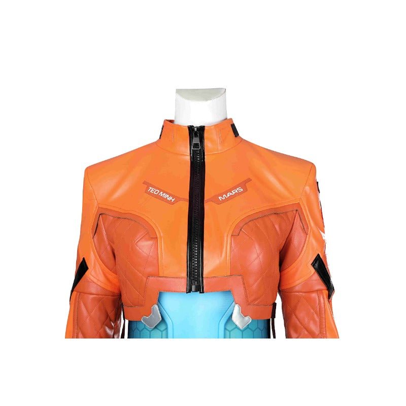 Fantasia de Cosplay Overwatch 2 Juno Mulher Azul para Halloween e Carnaval - Estrela Cosplay