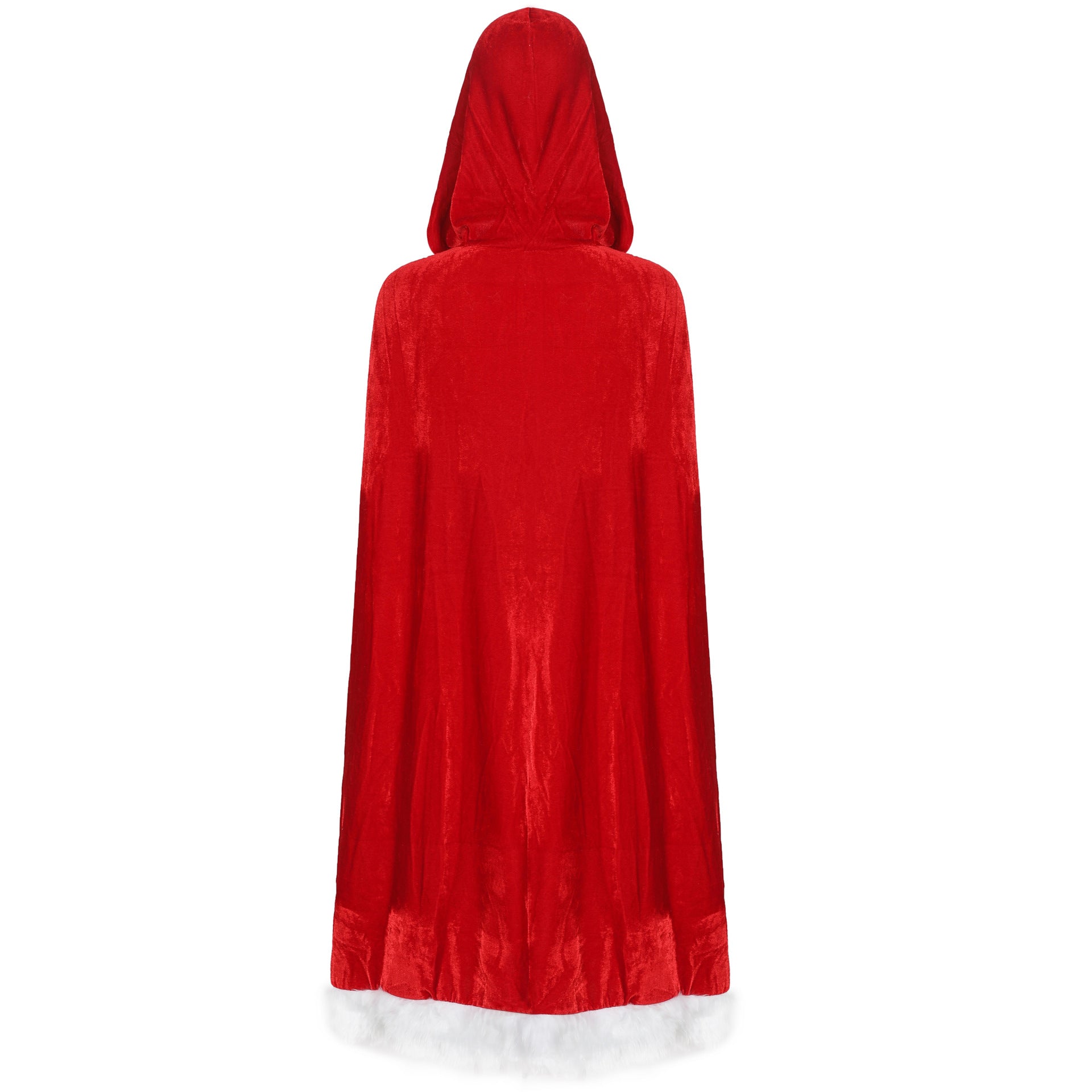Vestido capa vermelho feminino, roupas de Natal, roupas de jogo, fantasias de festa de Natal - Estrela Cosplay