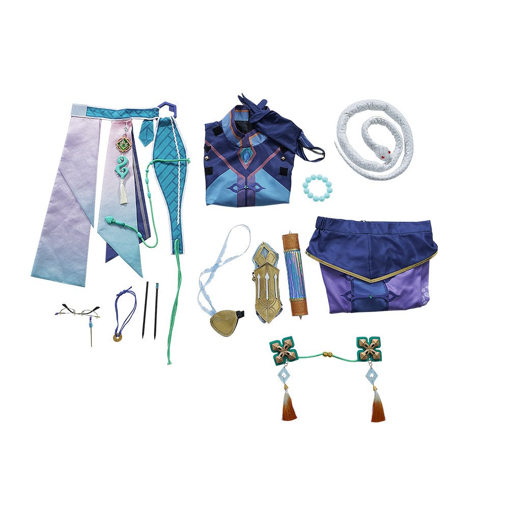 Fantasia de Baizhu de Genshin Impact – Roupa Premium de Anime para Fãs - Estrela Cosplay