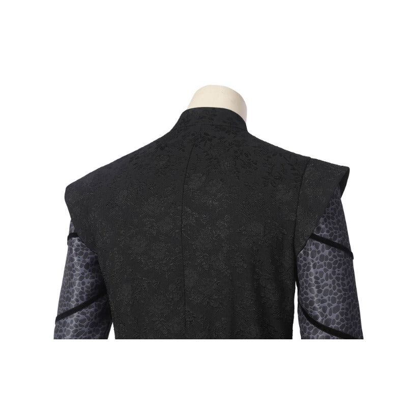 Fantasia Daemon Targaryen Casa do Dragão Traje Preto para Halloween - Estrela Cosplay