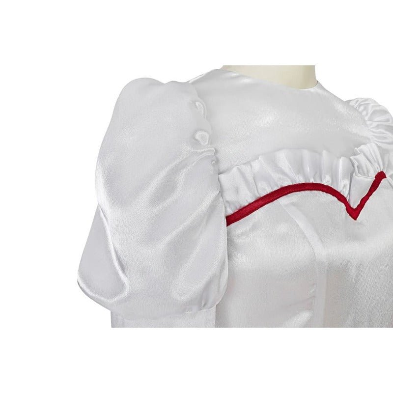 Fantasma Noiva Annabelle Cosplay Vestido Princesa Branco Longo para Halloween e Festas - Estrela Cosplay
