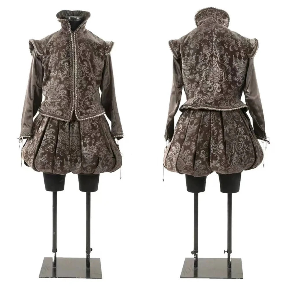 Traje de Rei Tudor do Século 15 - Nobre Renascença Príncipe Cosplay | Série Medieval Estrela do Cosplay - Estrela Cosplay