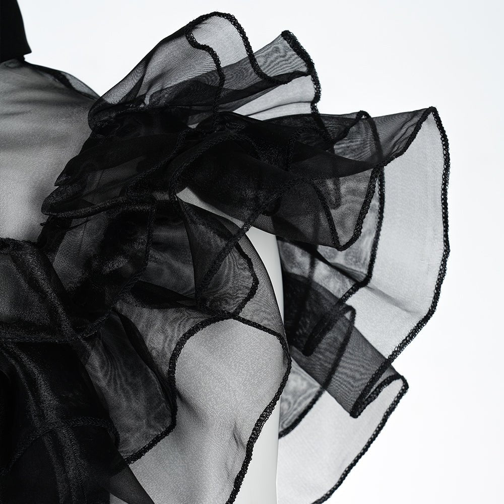 Vestido de Baile Wednesday Addams A Família Addams Filme Cosplay - Estrela Cosplay