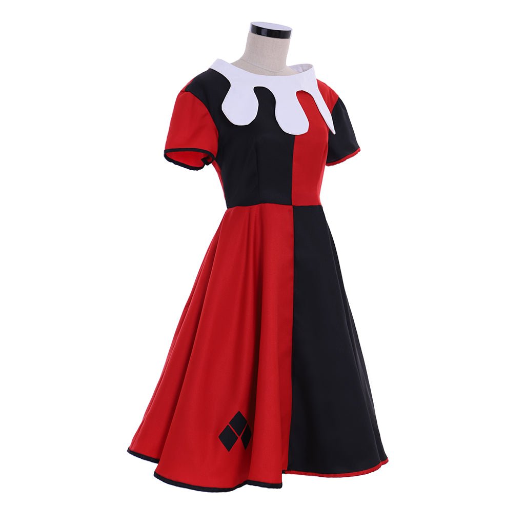 Fantasia de Palhaça Quinzel para Menina – Traje Divertido para Halloween, Carnaval e Cosplay - Estrela Cosplay