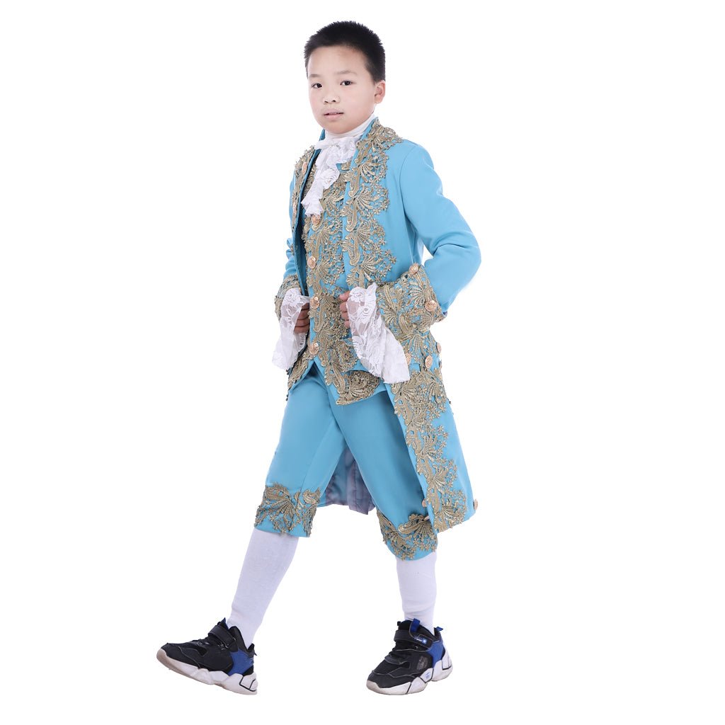 Traje Colonial do Século 18 para Meninos - Casaco Rococo Washington - Estrela Cosplay