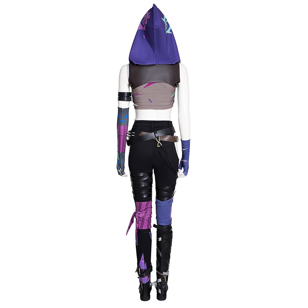 Fantasia de Cosplay Arcane Jinx - Traje Jinx da Batalha da Cidade Dupla 2 - Estrela Cosplay