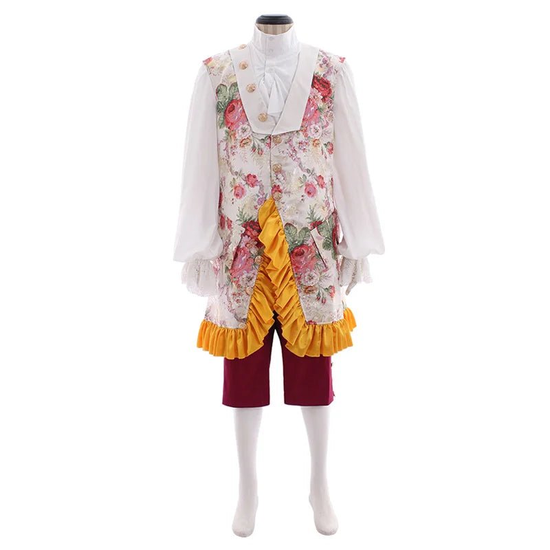 Terno Barroco Roxo para Homens - Traje Rococó Medieval para Casamentos, Festas e Cosplay | Série Estrela do Cosplay - Estrela Cosplay