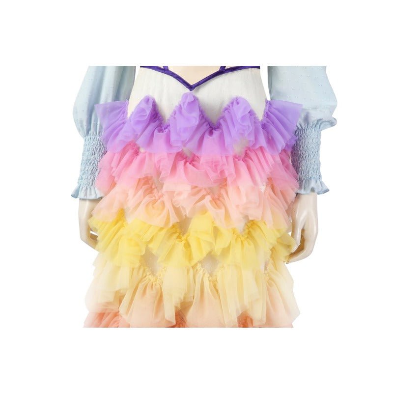 Vestido de Cosplay Lucy Gray Baird - A Balada dos Pássaros e das Serpentes Fantasia de Halloween - Estrela Cosplay