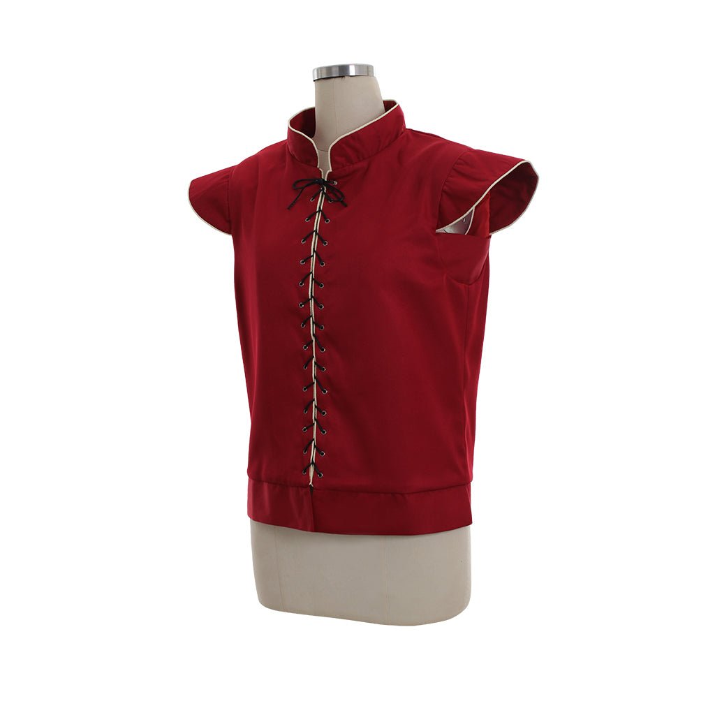 Colete Gótico Renascentista Medieval para Homens – Vestuário de Cosplay Vermelho | Série Medieval Estrela do Cosplay - Estrela Cosplay