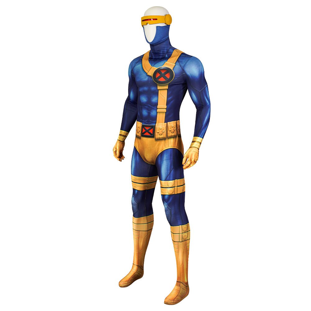 Traje de Cosplay Ciclope da Série Animada X-Men 1997 - Qualidade Premium - Estrela Cosplay
