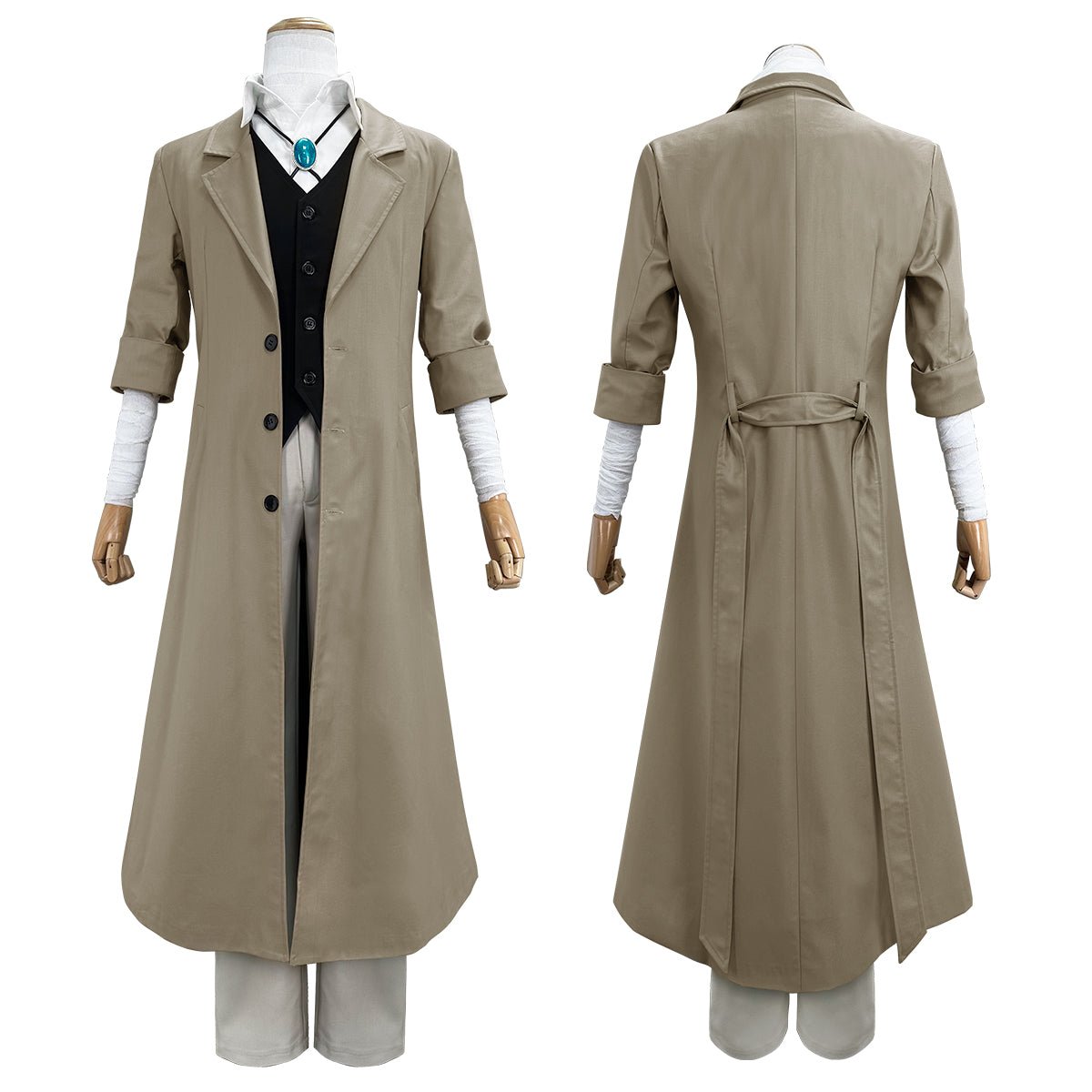 Fantasia de Cosplay Osamu Dazai de Bungo Stray Dogs - Qualidade Premium - Estrela Cosplay