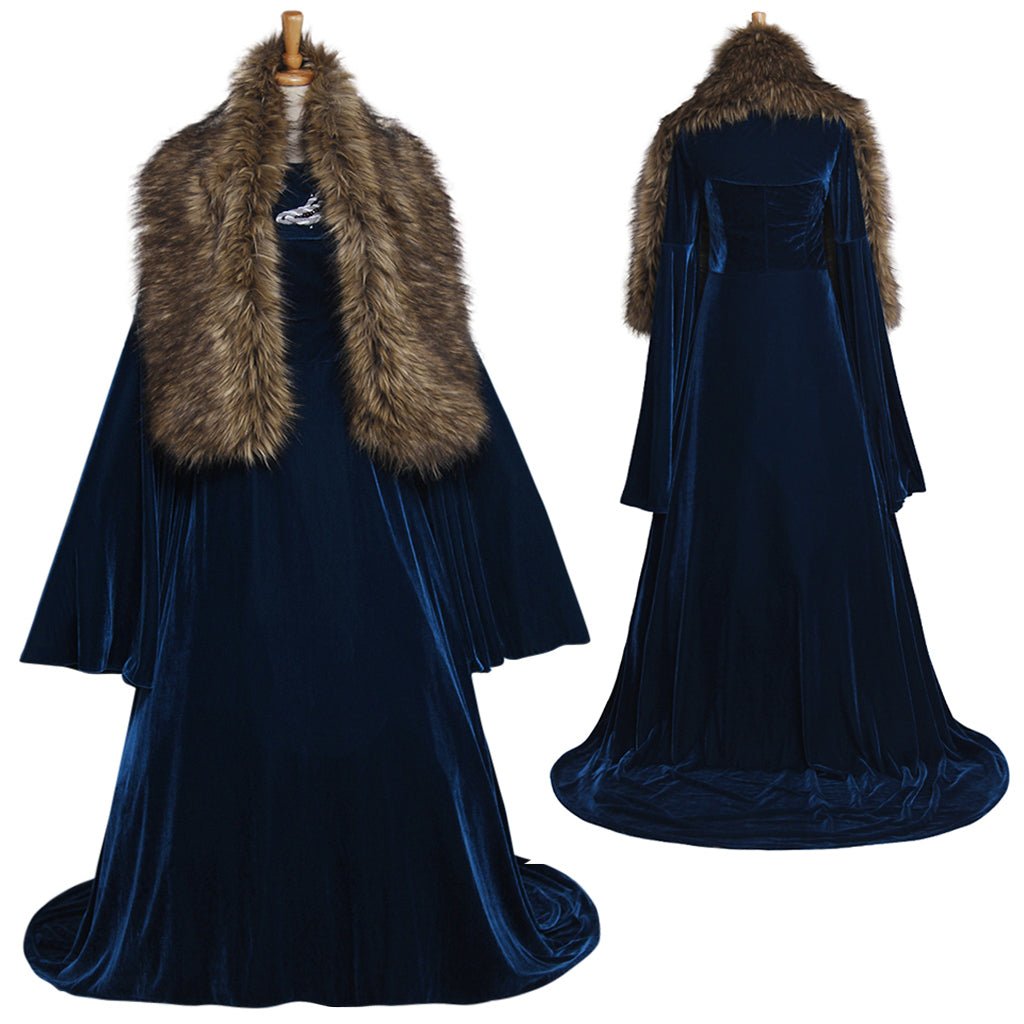 Fantasia Sansa Stark Cosplay – Traje para Mulheres Adultas em Carnaval e Halloween - Estrela Cosplay