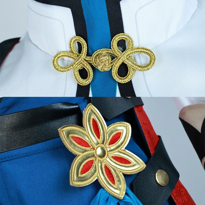Traje de Cosplay Honkai Star Rail Jiaoqiu - Curandeiro Foxian Jiaoqiu, Uniforme para Halloween e Carnaval com Cauda - Estrela Cosplay