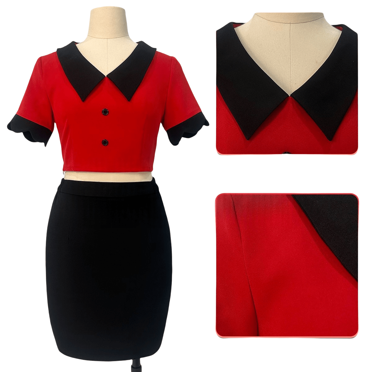 Fantasia Vaggie Hazbin Hotel Cosplay - Qualidade Premium para Fãs de Anime - Estrela Cosplay