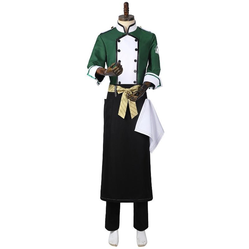 Fantasia de Chef Silver Riddle Twisted Wonderland Personalizada - Estrela Cosplay
