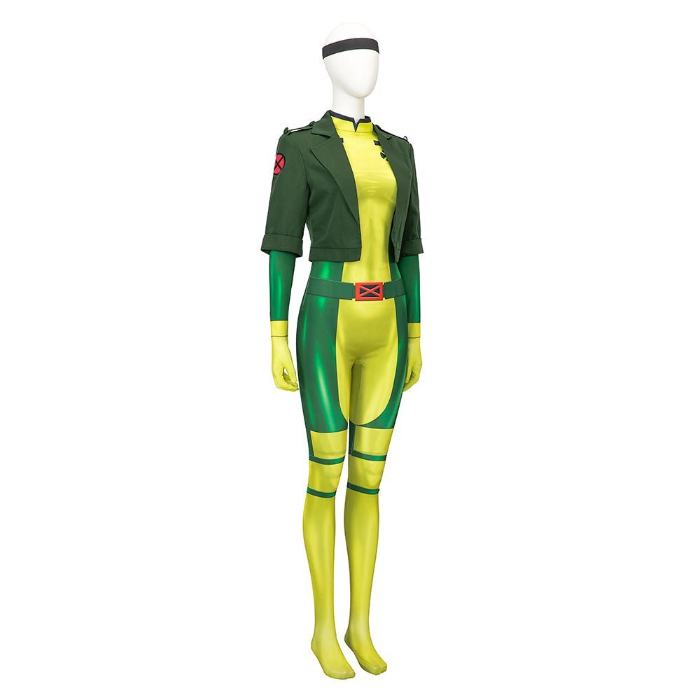 X-Men: A Série Animada - Roupa de Cosplay da Rogue - Qualidade Premium - Estrela Cosplay