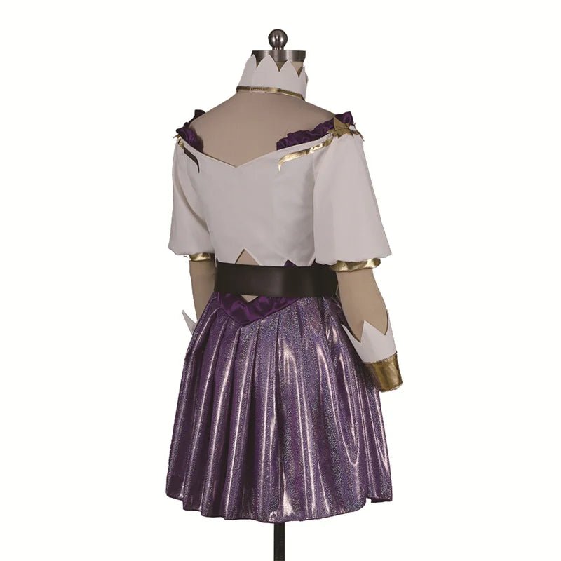 Fantasia de Cosplay Seraphine do LOL - Vestido Bling Hero Master para Meninas e Mulheres - Estrela Cosplay