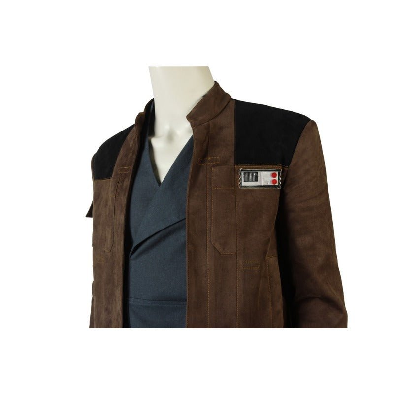 Fantasia de Han Solo - Casaco de Camurça, Cinto de Couro e Coldre Conjunto Completo para Cosplay - Estrela Cosplay