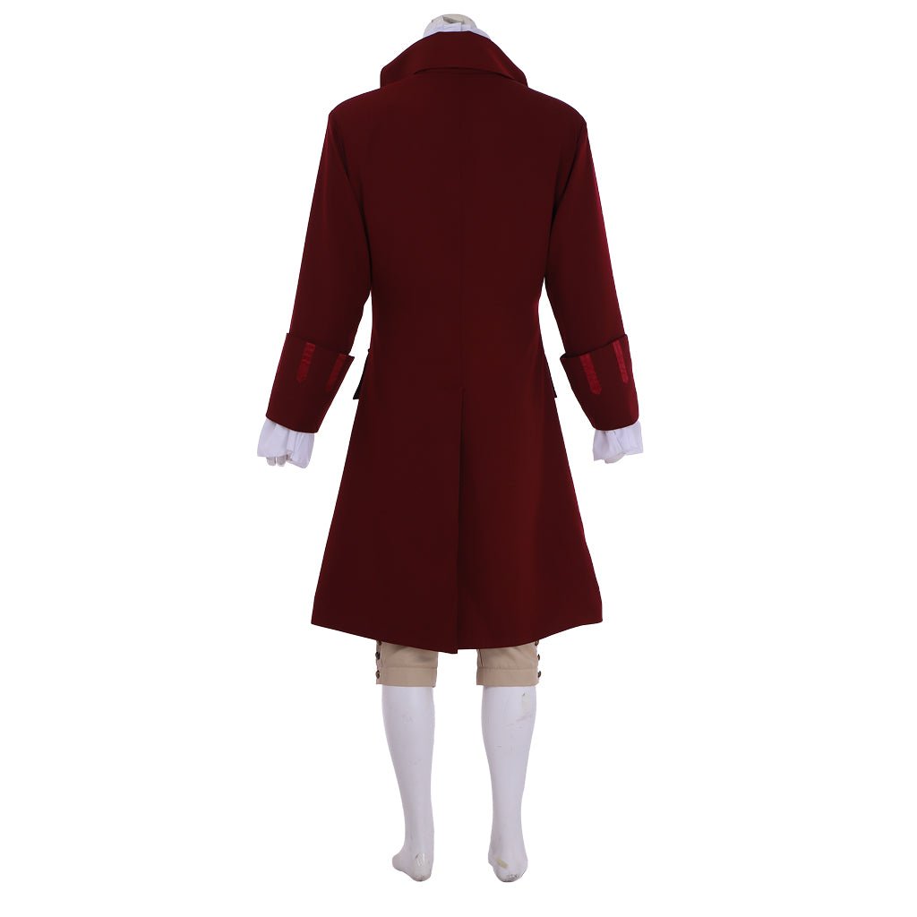 Fantasia de Aaron Burr de Hamilton - Traje Aristocrata Colonial | Série Medieval Estrela do Cosplay - Estrela Cosplay