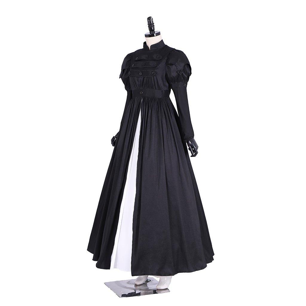 Vestido de Cosplay Eliza de Hamilton | Vestido de Baile Preto em Seda para Mulheres Adultas | Personalizado para Halloween - Estrela Cosplay