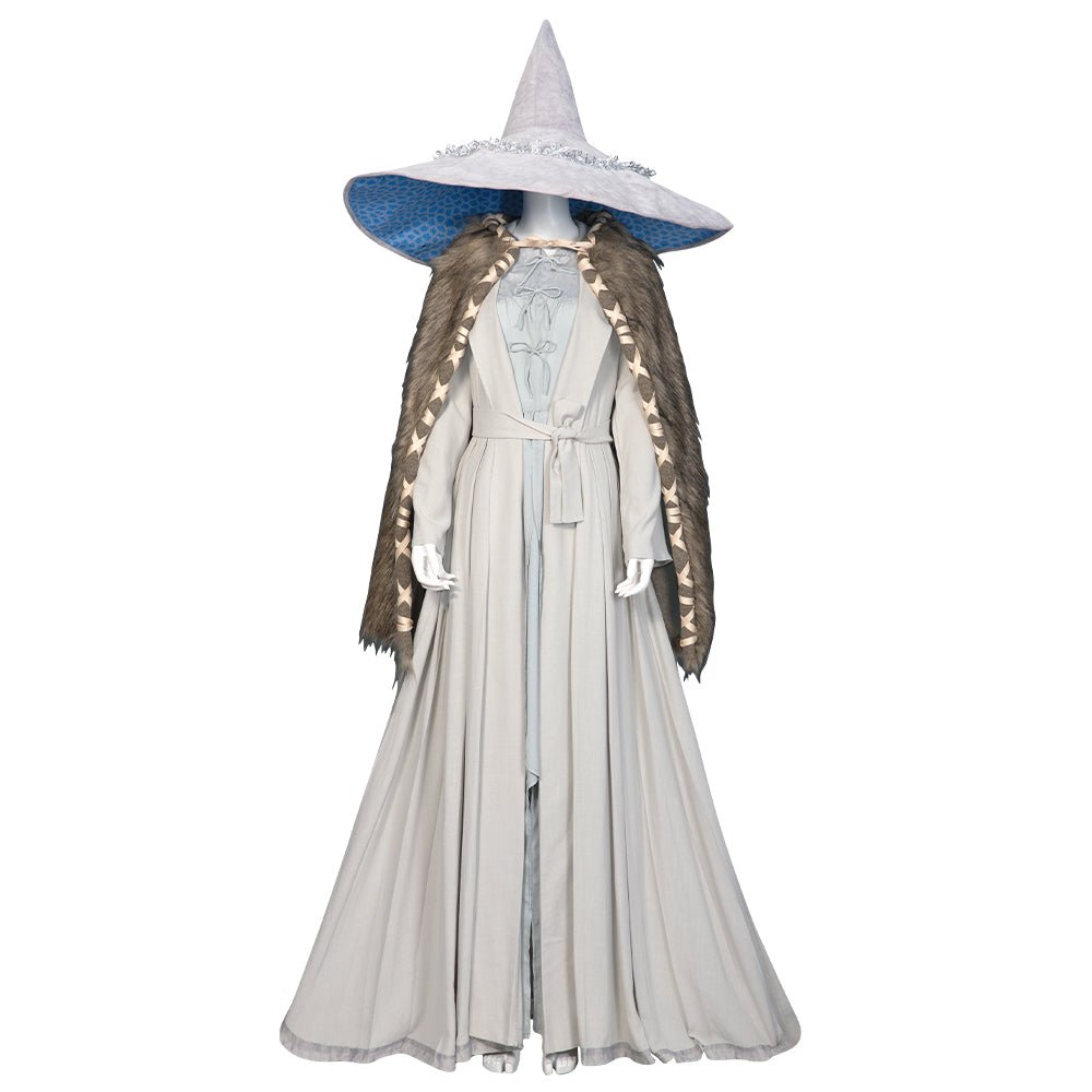 Traje de Cosplay de Sorceress RLotus Elden Ring Robe e Chapéu Everak para Homens e Mulheres, Uniforme de Carnaval de Alta Qualidade - Estrela Cosplay