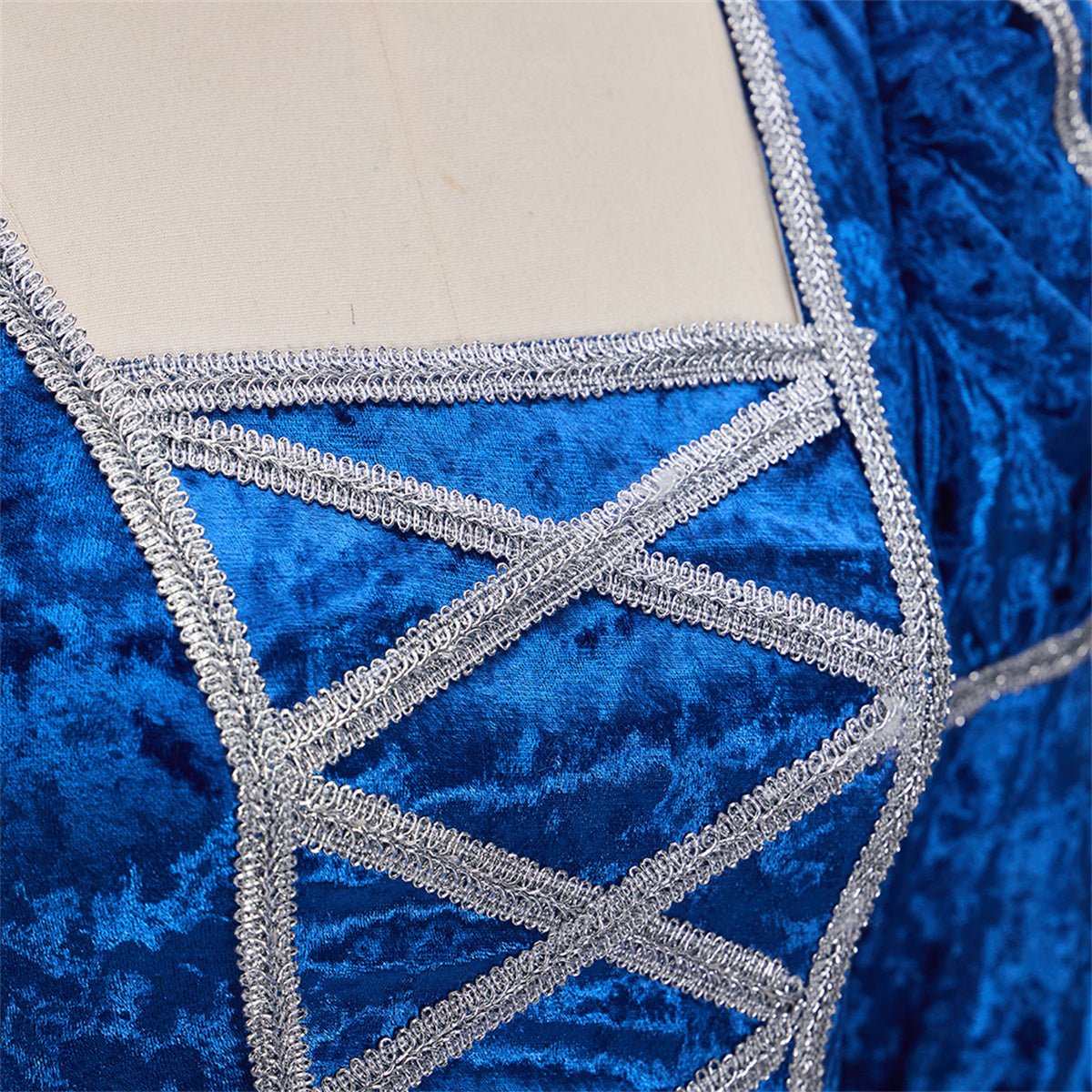 Vestido Azul Medieval Renascentista para Cosplay - Estrela Cosplay