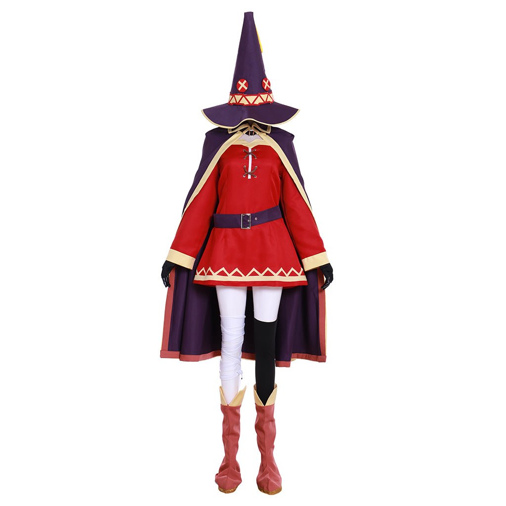 Fantasia de Cosplay Megumin Arquiteta Bruxa Vermelha de KonoSuba para Halloween - Estrela Cosplay