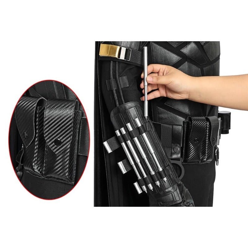 Traje de Cosplay de Couro PU Versão Filme The Batman para Halloween e Festas - Estrela Cosplay