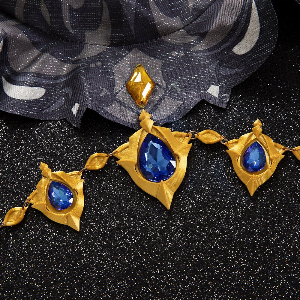 Genshin Impact – Fantasia de Cosplay Navia para Mulher - Estrela Cosplay