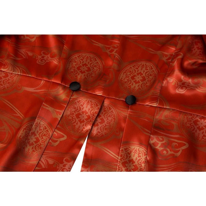 Terno Cosplay Jerome - Casaco Vermelho e Colete Laranja para Halloween e Festivais - Estrela Cosplay