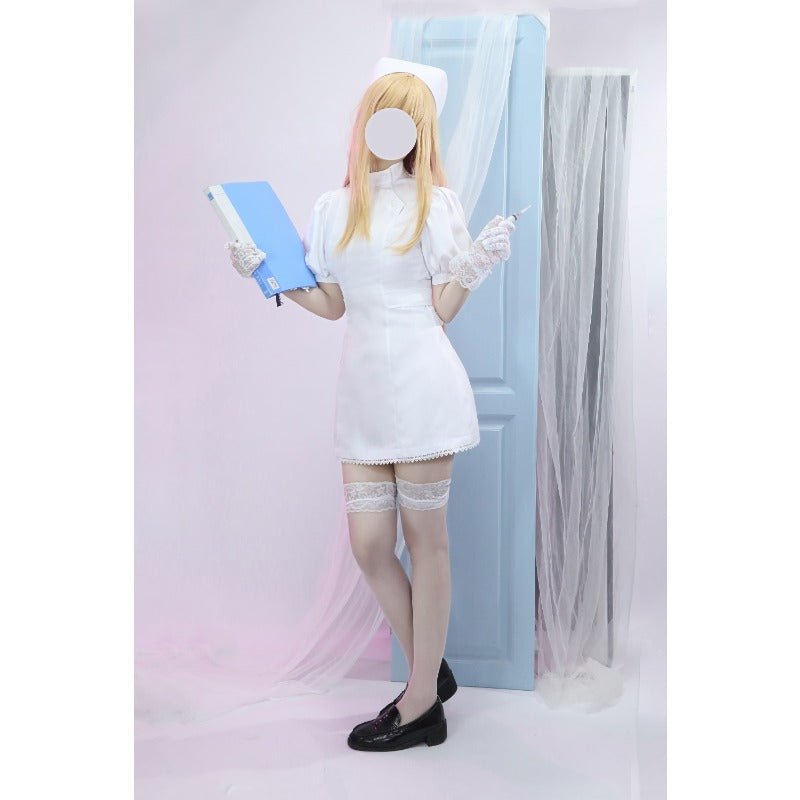 Traje de Cosplay de Enfermeira Branca Marin Kitagawa de My Dress-Up Darling para Mulheres - Estrela Cosplay