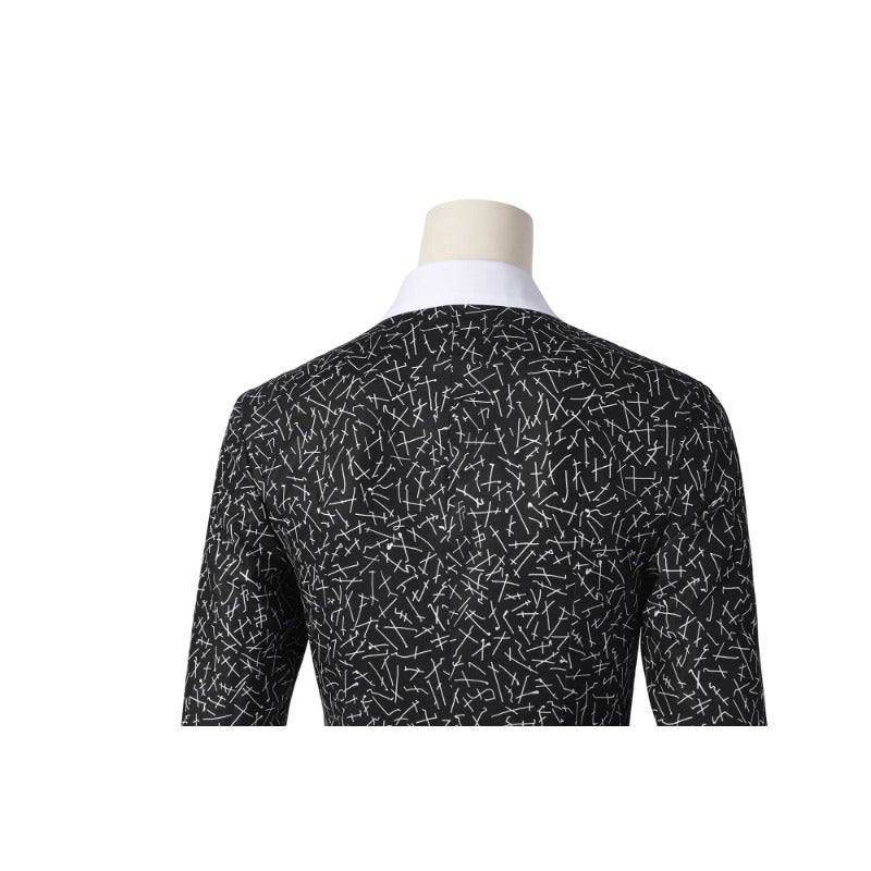 Vestido Wednesday Addams Cosplay Mulheres Preto Gótico Vestido Único - Estrela Cosplay