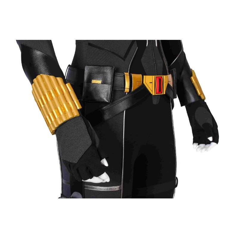 Traje de Cosplay da Viúva Negra Natasha Romanoff Macacão Preto Estampado para Halloween - Estrela Cosplay