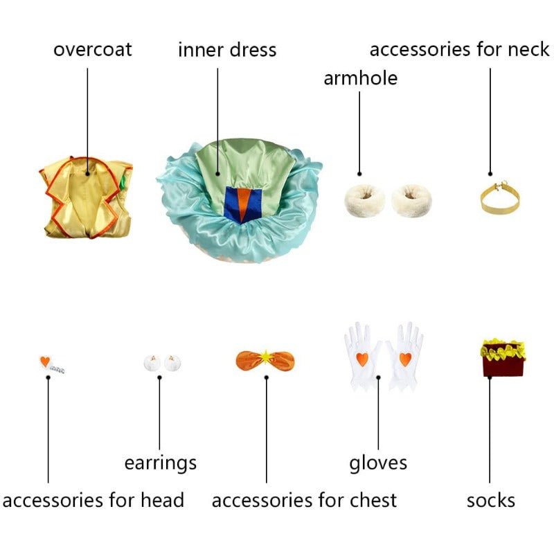 Vestido de Cosplay Cure Sparkle Hinata de Healin'Good Pretty Cure para Fãs de Anime - Estrela Cosplay