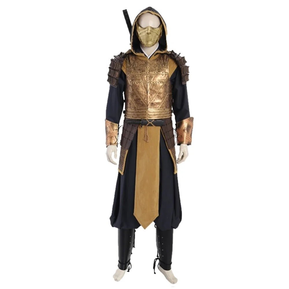 Fantasia de Cosplay Scorpion Hanzo Hasashi de Mortal Kombat para Halloween e Festas - Estrela Cosplay