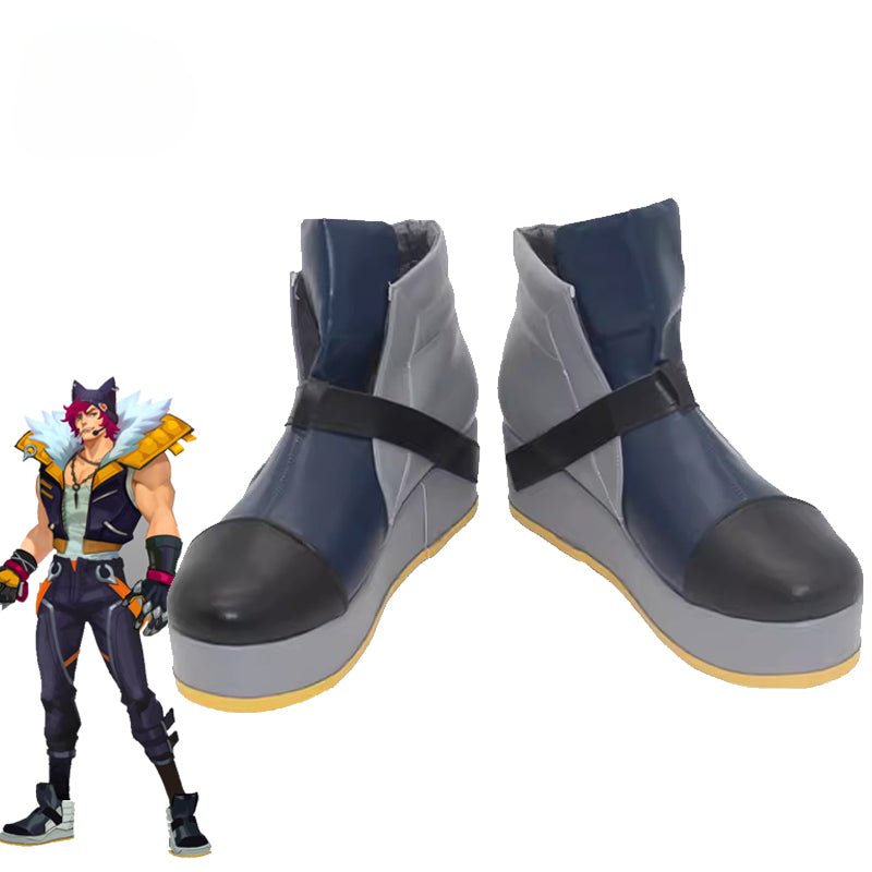 Sapatos Cosplay Sett Heartsteel LOL para Homens - Design com Velcro e Solado Plano - Estrela Cosplay