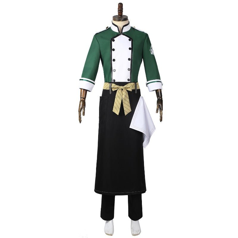 Fantasia de Chef Silver Riddle Twisted Wonderland Personalizada - Estrela Cosplay