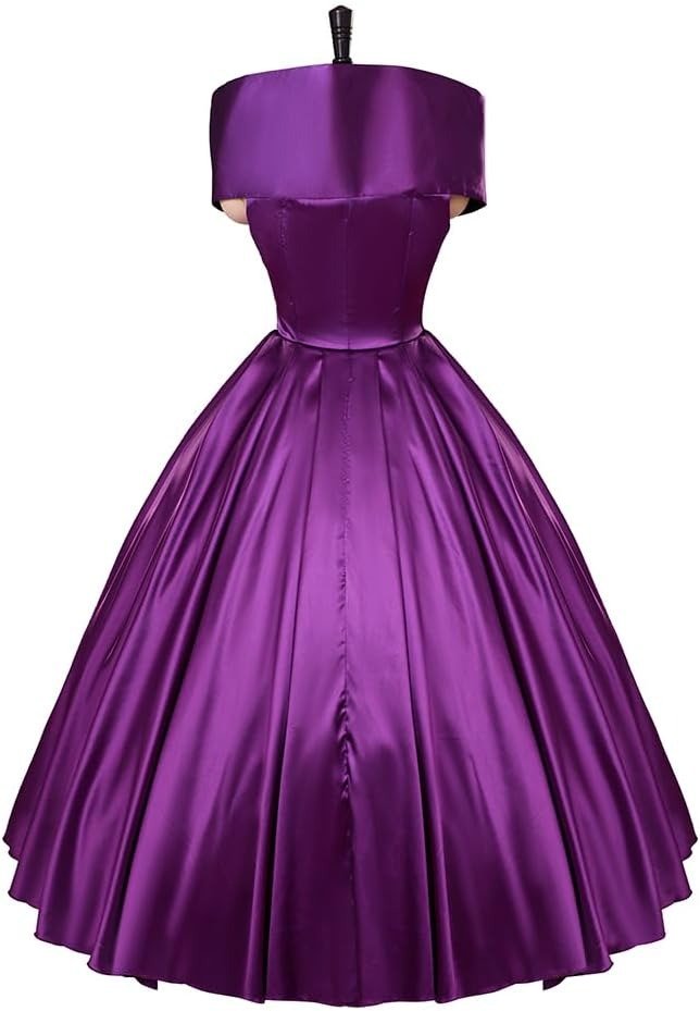 Fantasia de Dama Barbada de Circo para Mulheres - Vestido Tutu Teatral Roxo para Cosplay - Estrela Cosplay